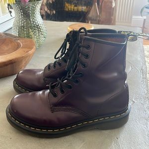 DR. MARTENS 1460 Smooth Leather Lace Up Boots